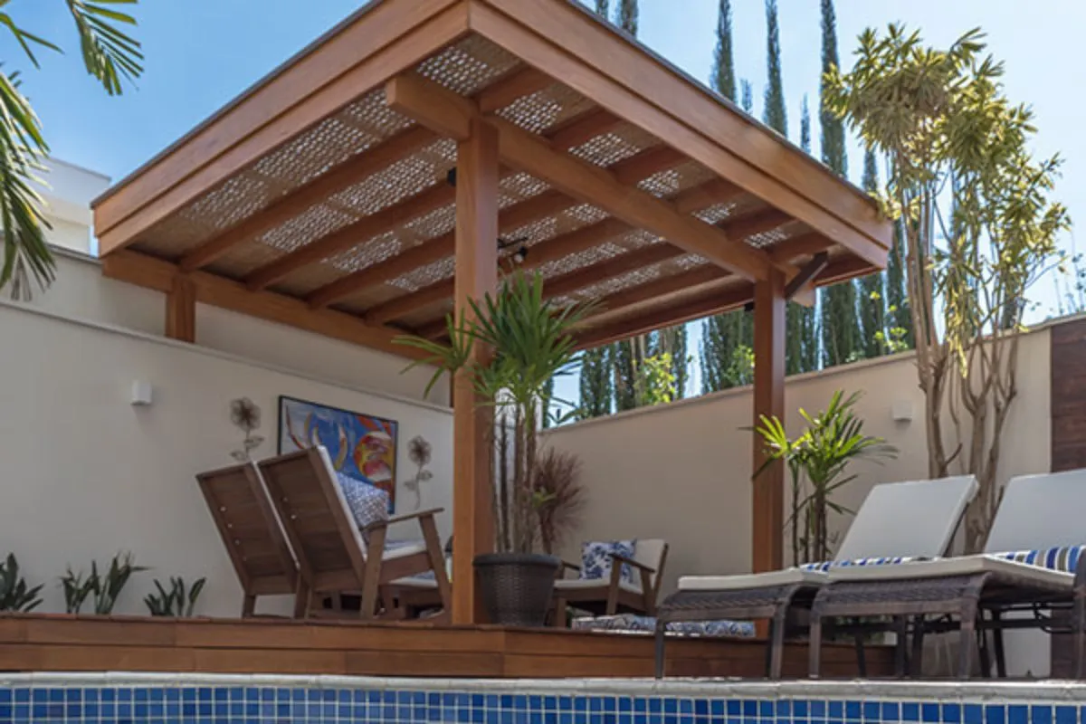 pergolado com treliça