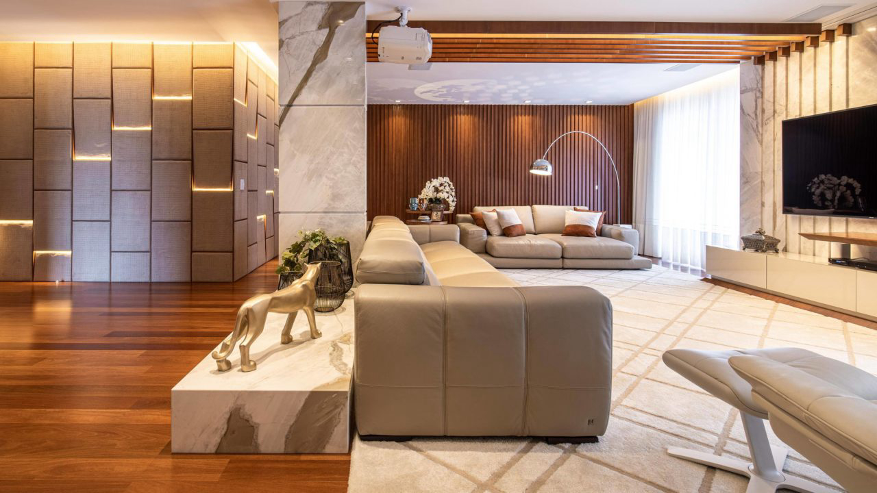 transforme sua sala com pergolado de madeira