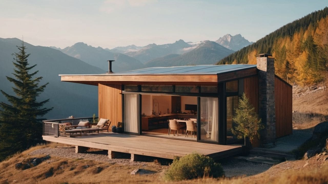 casa pré-fabricada de madeira