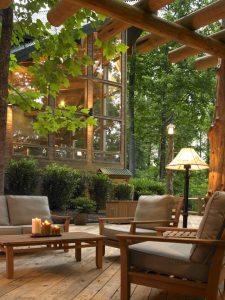 pergolado com eucalipito tratado