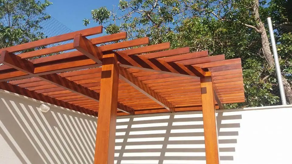 espessura madeira pergolado