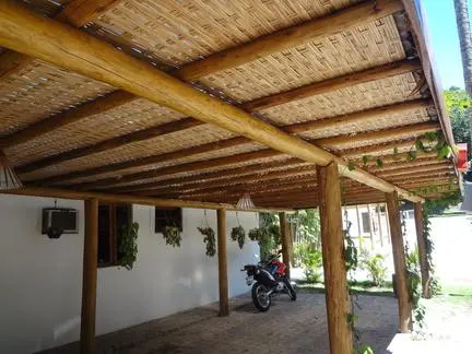 forro de bambu tratado para pergolado