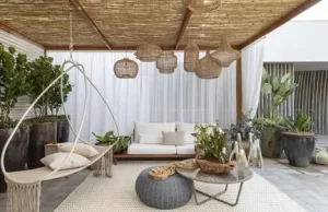 forro para pergolado de palha natural