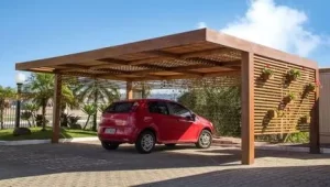 pergolado de madeira para garagem preço