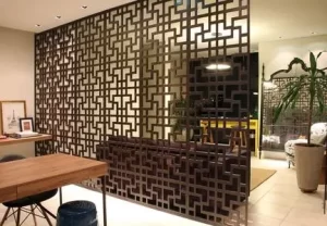 painel de madeira divisória de ambientes
