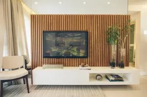 painel de madeira para tv