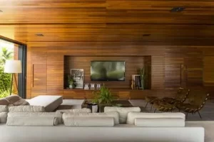 painel de madeira parede inteira