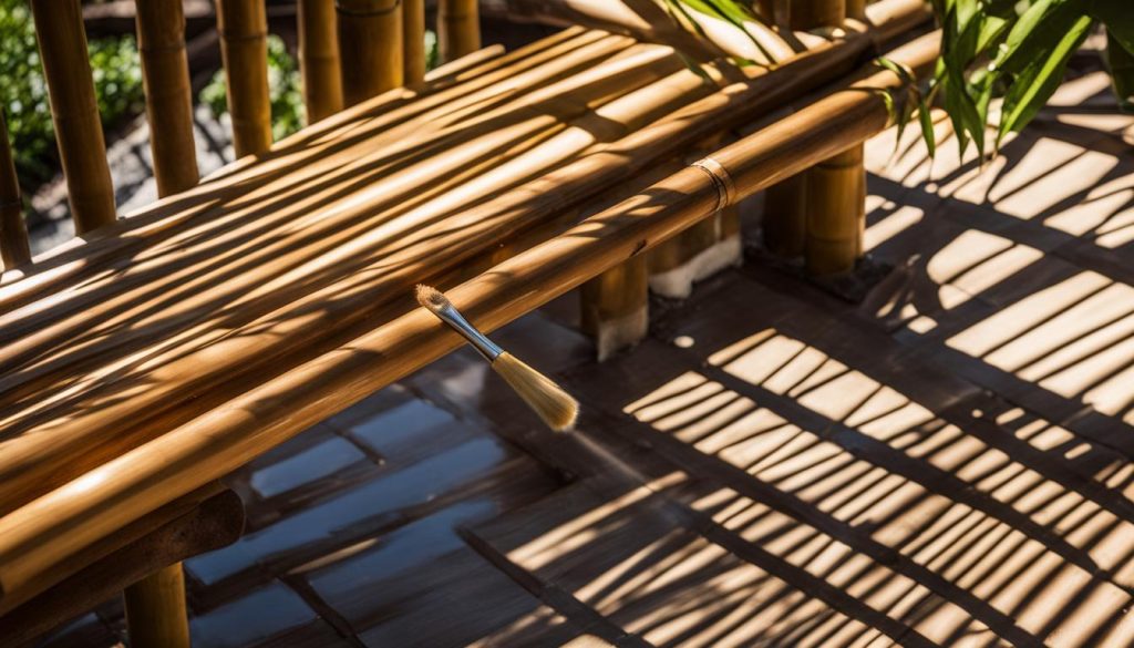 aplicar acabamento pergolado de bambu