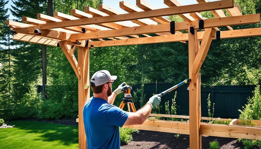 como fazer um pergolado