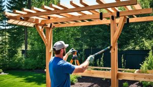 como fazer um pergolado