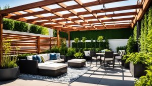 Pergolado no rooftop