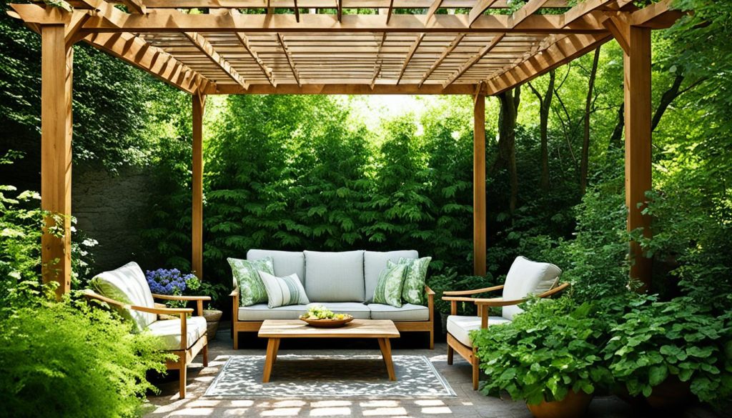 pergolado de decoração