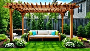 pergolado de madeira para verão