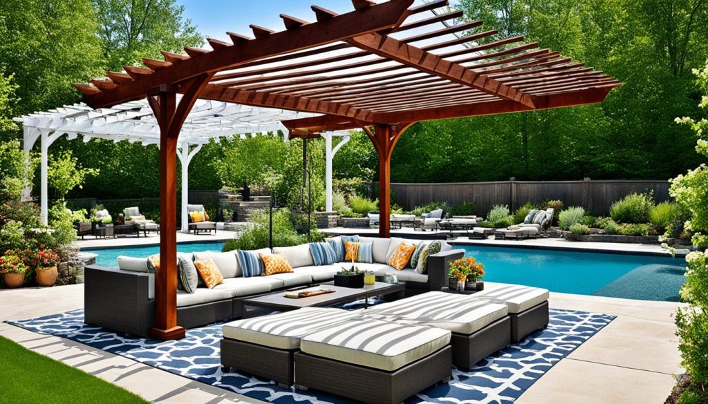 pergolado de piscina