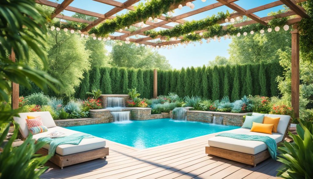 pergolado de piscina