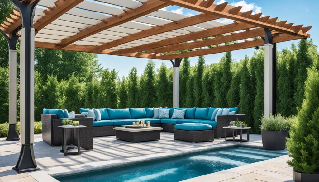 pergolado de piscina perfeito