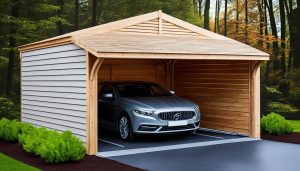 cobertura de madeira para garagem