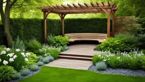 cobertura de madeira para jardim