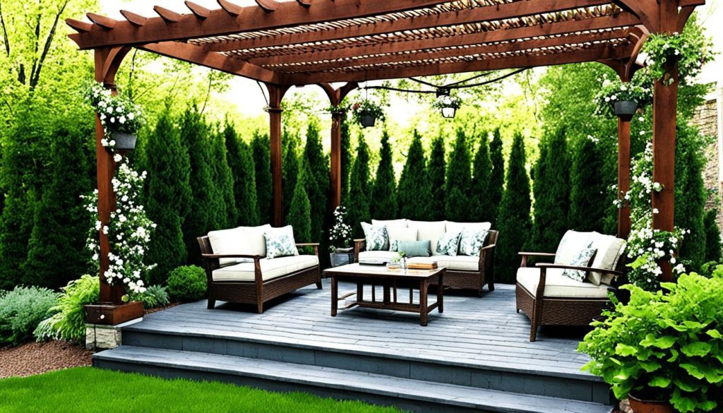 dicas para escolher móveis para pergolado