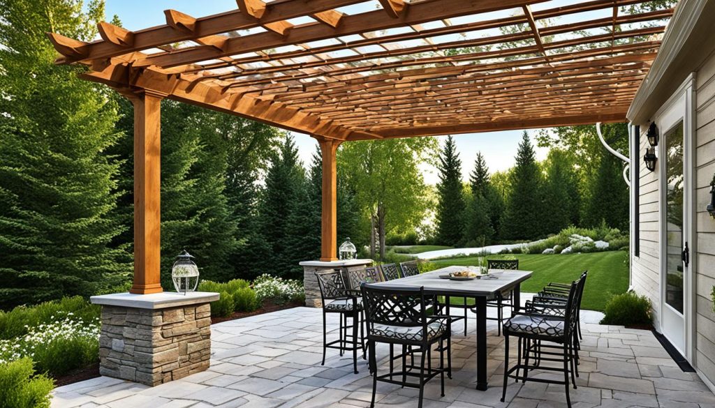 montagem de pergolado