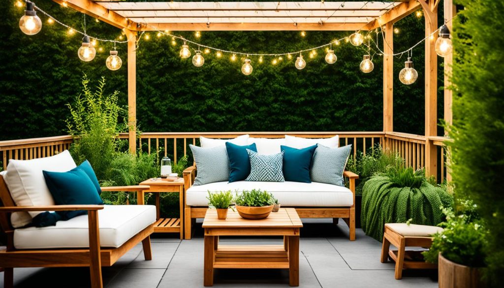 móveis para pergolado