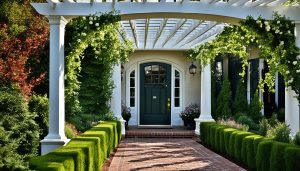 pergolado entrada residencial