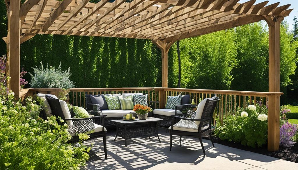 pergolado de madeira