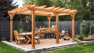 como fazer um pergolado de eucalipto