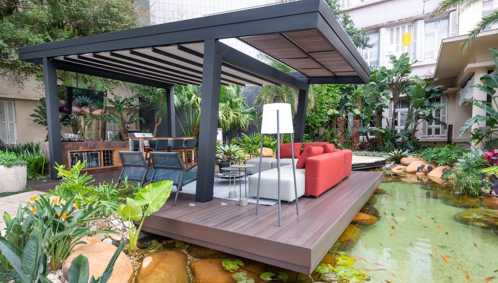 pergolados decks em madeira