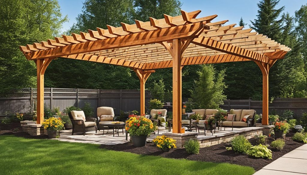 tipos de pergolado de madeira