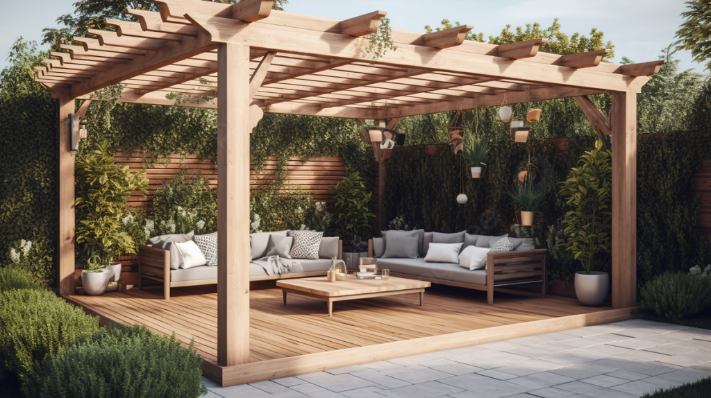 pergolado de madeira